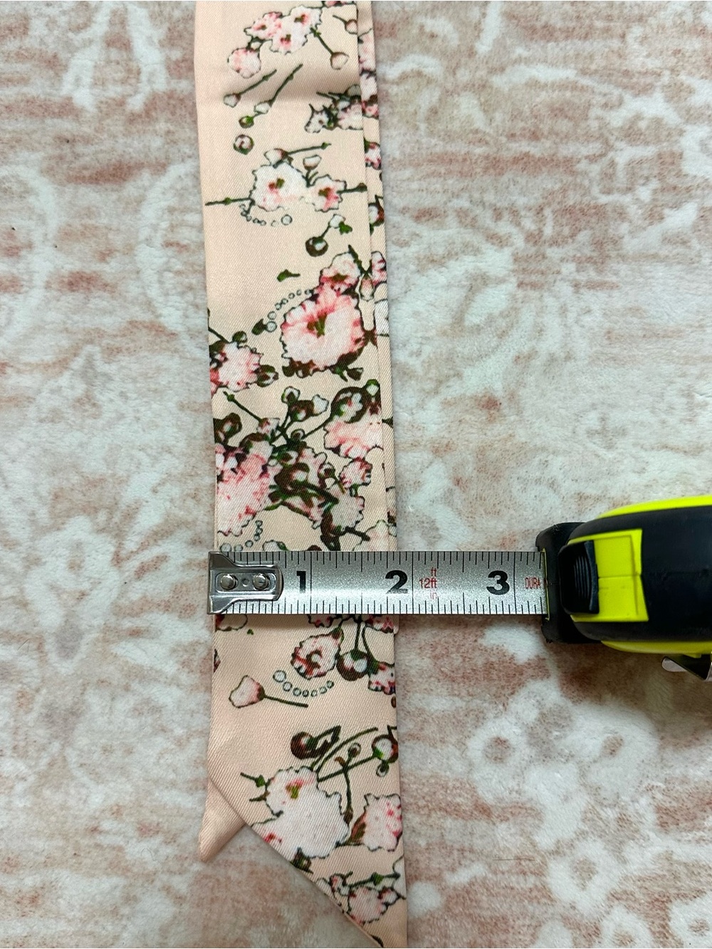 NEW 🌸 Satin Floral Twilly Scarf Tie - Picture 6 of 6